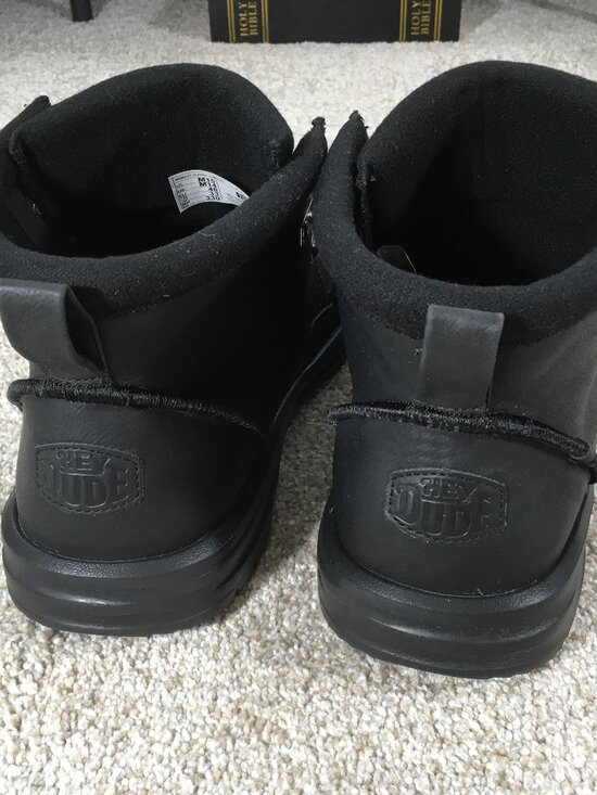 Hey Dude Bradley Classic Tumbled Boots Mens Size 15 Black 44327-060 main image 8